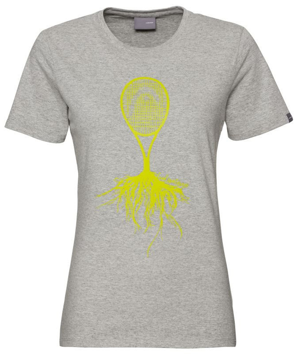 Женская теннисная футболка Head Roots T-Shirt W - серый