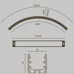 Профиль Led Strip ALM-3535R-B-EX-90°-1.5M