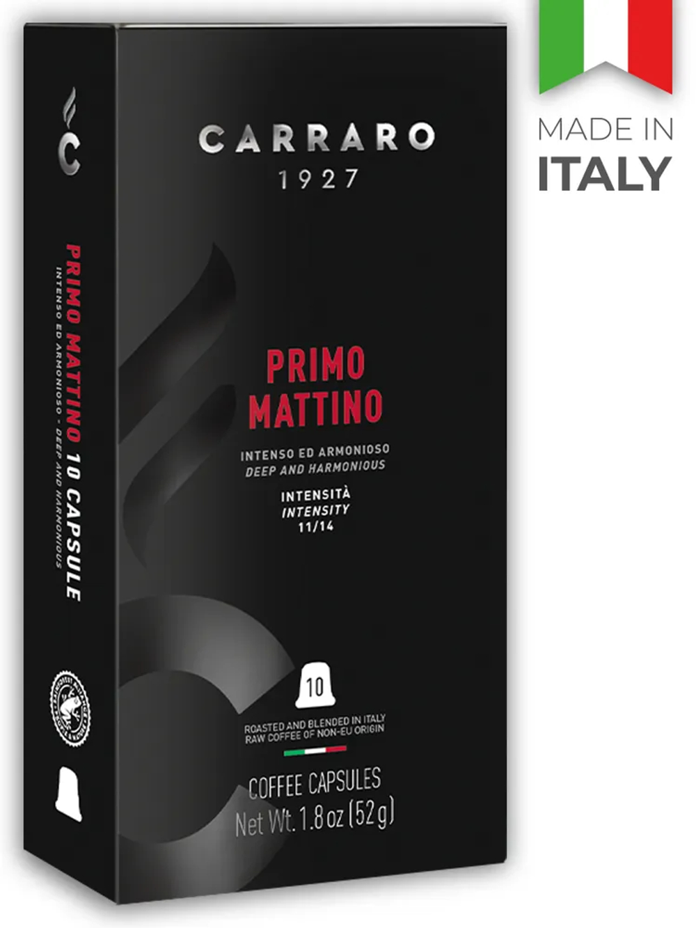 купить Кофе в капсулах Carraro Primo Mattino, 10 капсул для кофемашин Nespresso (Карраро)