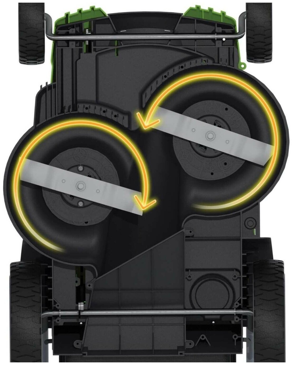 Газонокосилка аккумуляторная GREENWORKS TwinForce G40LM49DB 40В,49см,без АКБ и ЗУ (2500207)