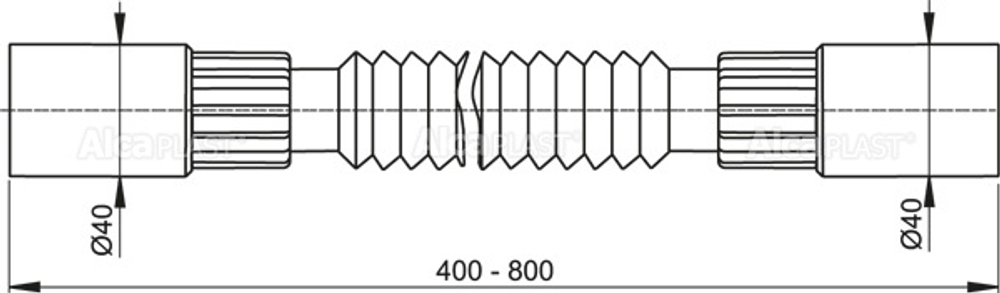Гибкое соединение 40*40 Alca Plast A71