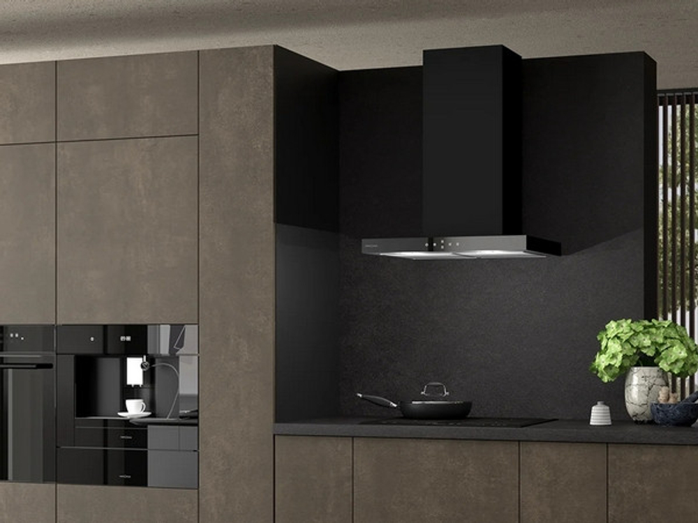 Вытяжка KRONA ONYX 600 GLASS black S