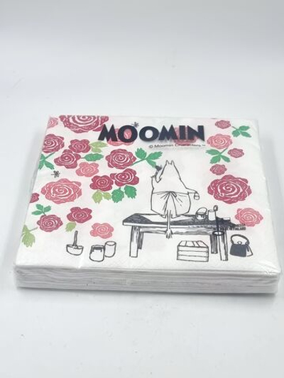 Салфетки бумажные Moomin "Розы Муми-мамы", 33х33 см, в упаковке 20 салфеток (из Финляндии)