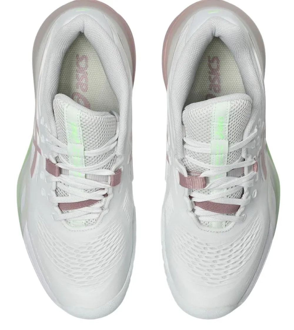 Женские теннисные кроссовки Asics Gel-Resolution X - white/morganite