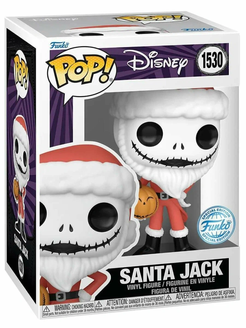 Funko POP! TNBC Santa Jack w/Jackolantern (Exc) (1530)
