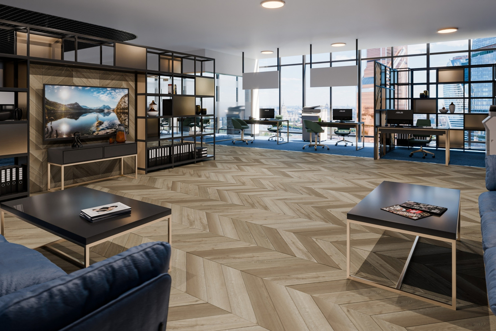 Кварц-винил SPC Damy Floor Chevron SPC 0,75мм 5,2 мм СЕН-ЖЕРМЕН 1.676 м2