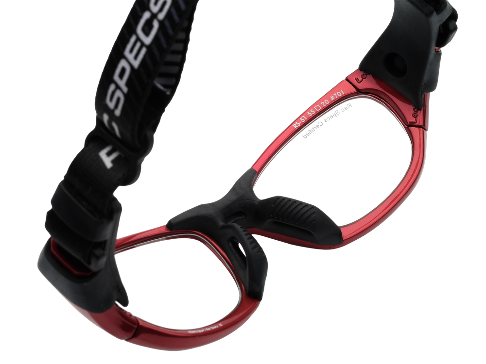 Спортивные очки с диоптриями Rec Specs / Rs-51 / Shiny Crimson / Black / подростковые старше 10 лет
