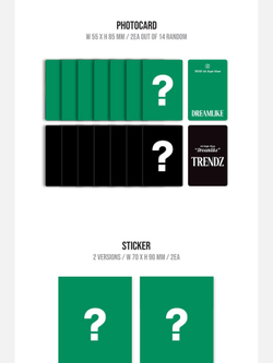 Альбом TRENDZ - DREAMLIKE 4th Single Album POCAALBUM 2 Version SET