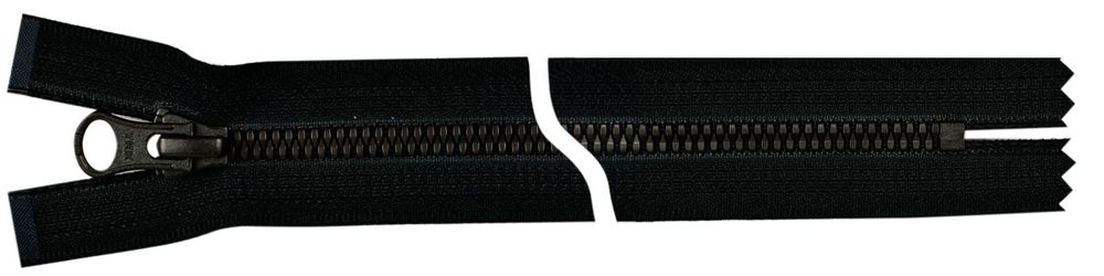 Молния трактор YKK Metalux Т5 (5 мм) 1 зам., разъем., матовая черная, 20 см, под металл, 580 black 20, уп.10 шт Молния трактор YKK Metalux Т5 (5 мм) 1 зам., разъем., матовая черная, 20 см, под металл, 580 black 20, уп.10 шт