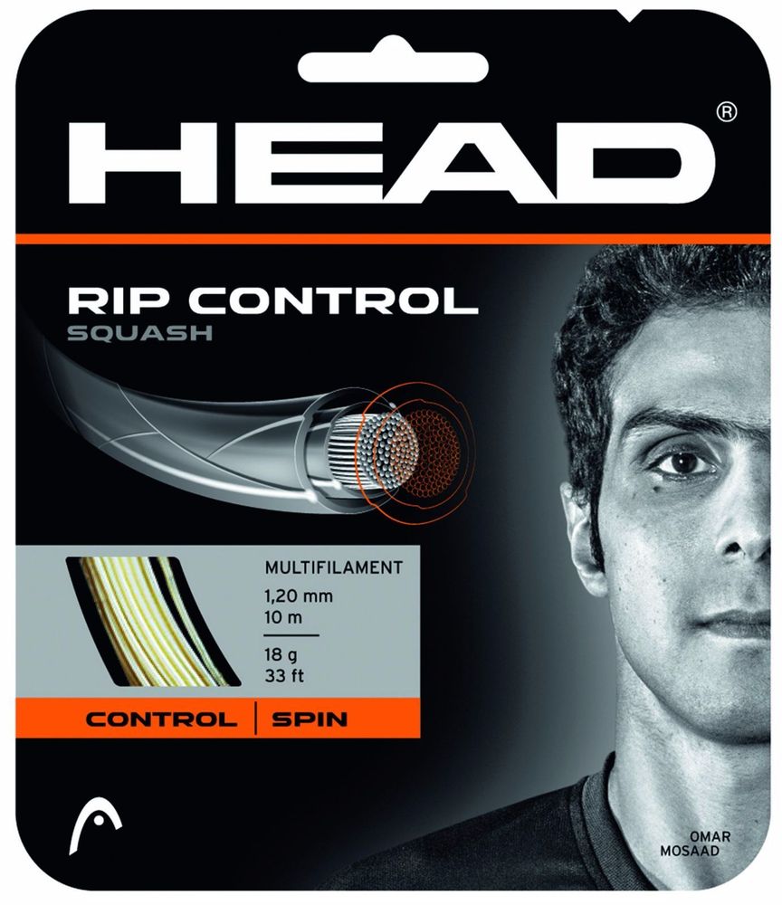 Squash strings Head Rip Control (10 m) - white