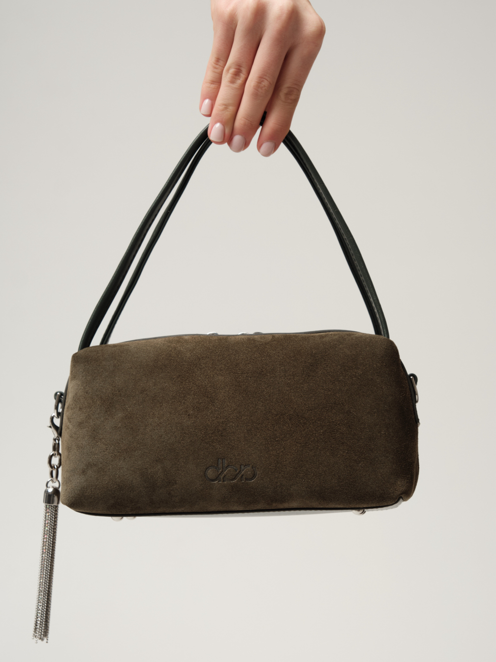 Замшевая мини-сумка Lucy DBR 31456 тундра