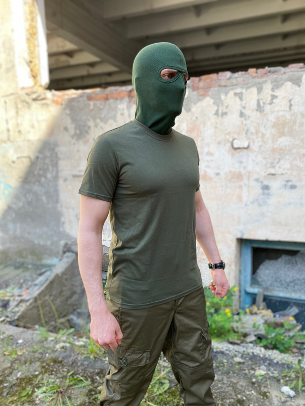 Футболка олива