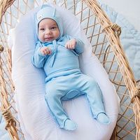 Ползунки "Светлый деним" 0+