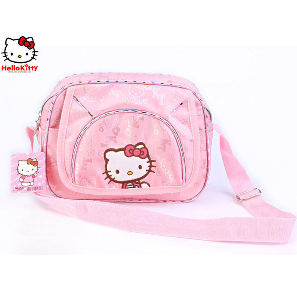 Сумка детская с принтами и аппликацией Hello Kitty