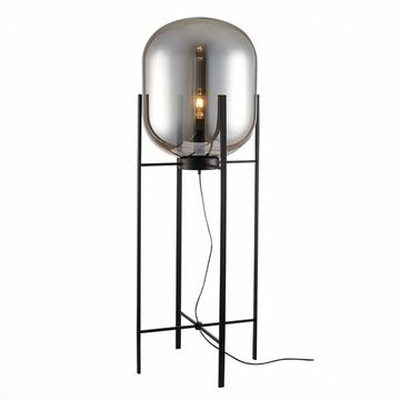 Торшер 1*E27 SL1050.725.01 чёрный/дымчатый Burasca ST-Luce