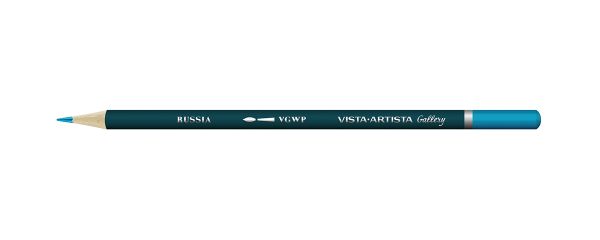 Карандаш акварельный художественный заточенный, 6 шт, 619 Кобальтовый бирюзовый (Cobalt turquoise), Vista-Artista Gallery VGWP