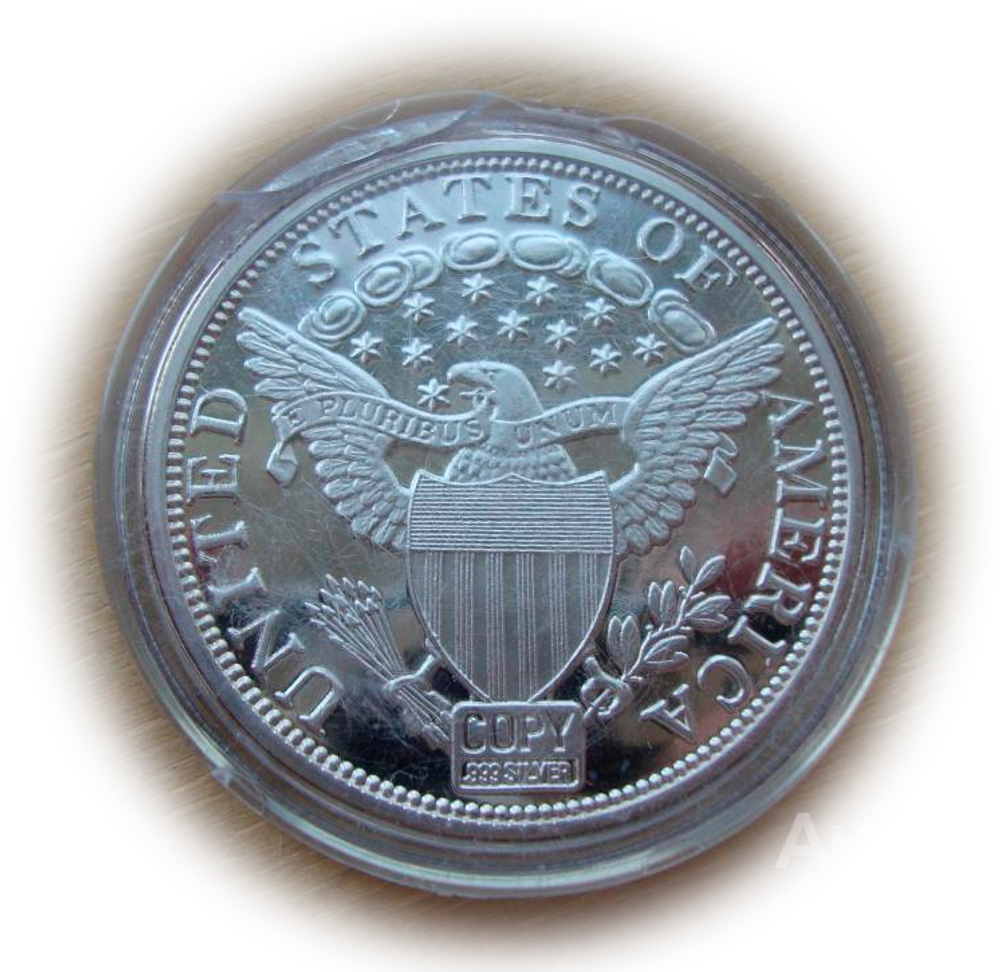 США раунд жетон доллар 1804 Либерти Draped Bust Dollar Монеты США СЕРЕБРО 62,2 гр