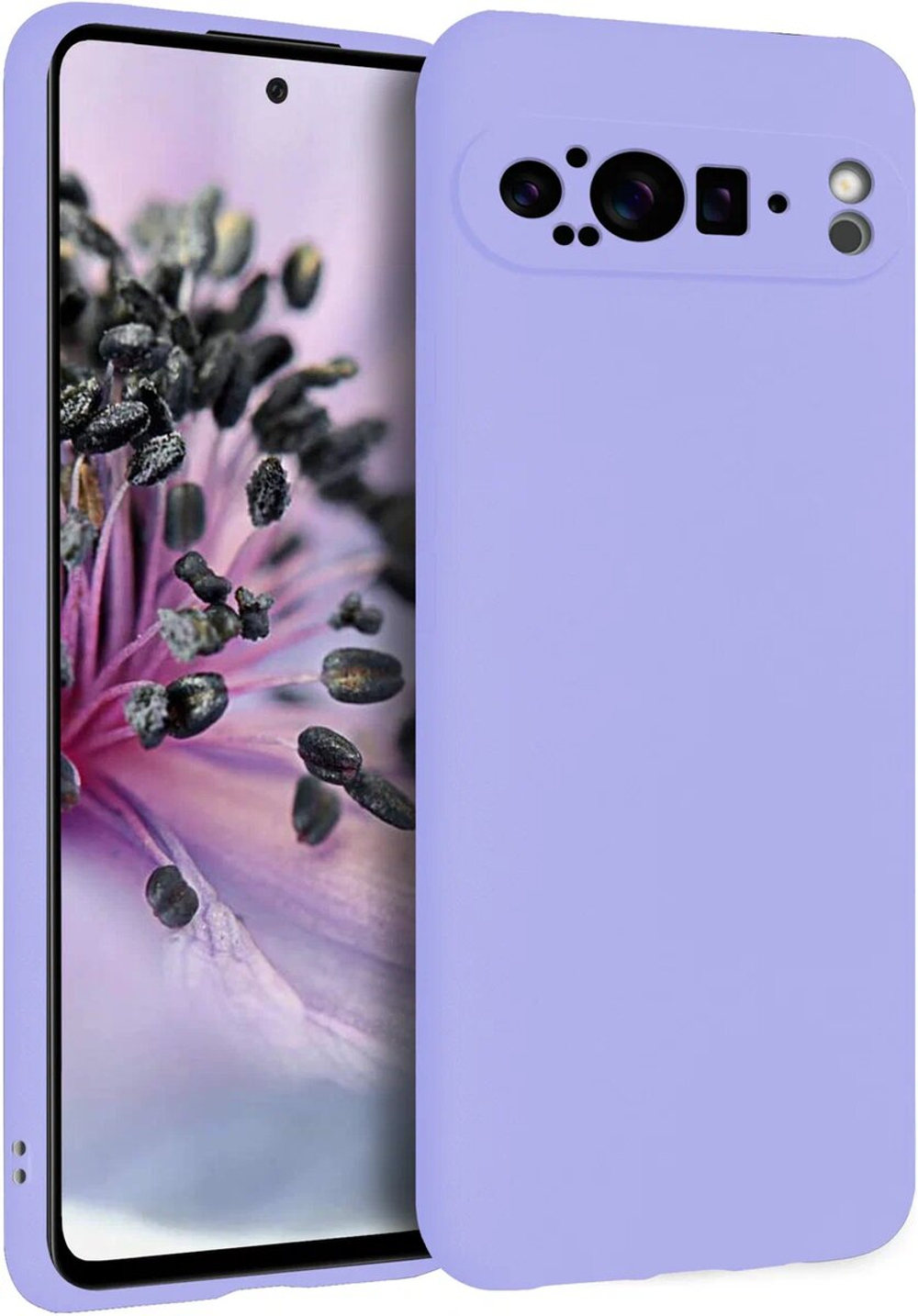 Мягкий Soft Touch чехол из силикона для GOOGLE PIXEL 9 PRO с бархатной подкладкой