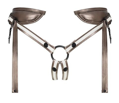 Бронзовый пояс для насадок Desirous Harness (Цвет: бронзовый)
