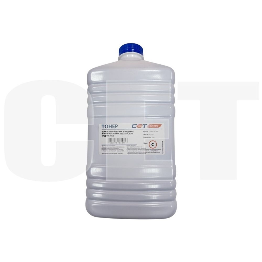 Тонер Type 523 для RICOH Aficio MPC2503/Aficio SPC830 (Japan) Cyan, 500г/бут, (унив.), OSP0523C500 Тонер Type 523 для RICOH Aficio MPC2503/Aficio SPC830 (Japan) Cyan, 500г/бут, (унив.), OSP0523C500
