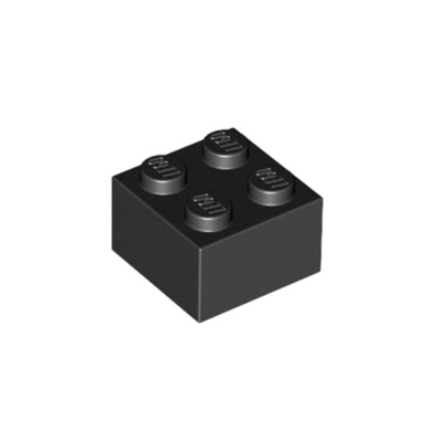 Lego Кирпич 2x2 (черный) 300326