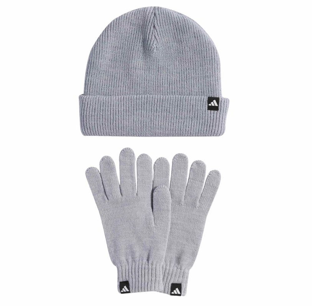 Czapka zimowa Adidas Glove Beanie Pack - light grey/white
