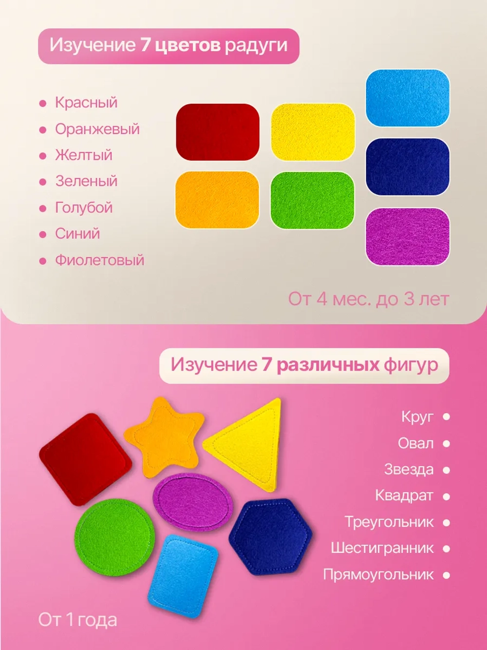 Тактильные коврики геометрические фигуры