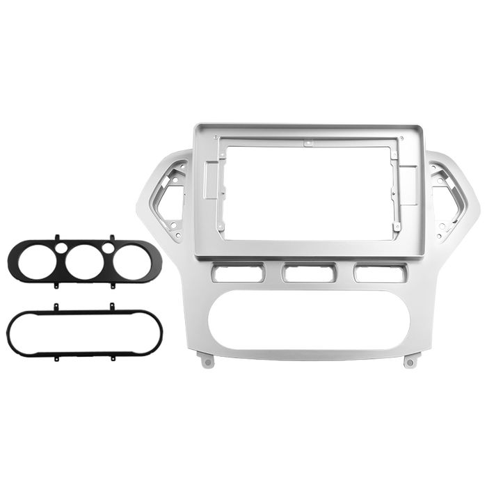 Магнитола для Ford Mondeo 4 2007-2010 (рамка серебро) - Teyes CC4 монитор 12.3" 2K QLED + рамка 10, Android 14, Быстрейшая, Snapdragon 680, DSP, CarPlay, 4G SIM-слот