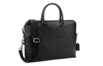 COACH Beckett Leather Portable Crossbody Laptop Bag, Briefcase Large Men"s Black