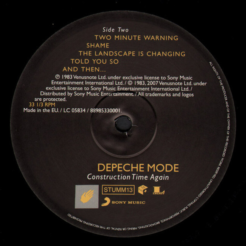 Depeche Mode / Construction Time Again (LP)