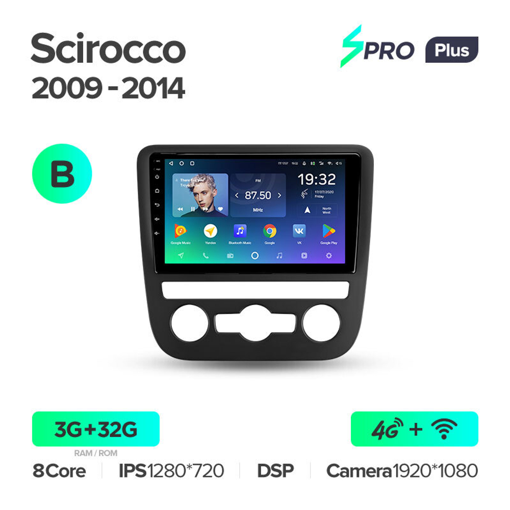 Teyes SPRO Plus 9"для Volkswagen Scirocco  2009-2014