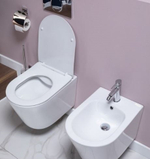Cefalu W Унитаз с сидением (Soft Close-SLIMSEAT) подвесной с Rimless (402101)