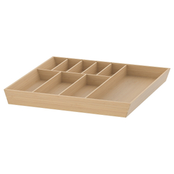 IKEA UPPDATERA  (ИКЕА УППДАТЕРА)  -  Лоток для столовых приборов, светлый бамбук, 52x50 см