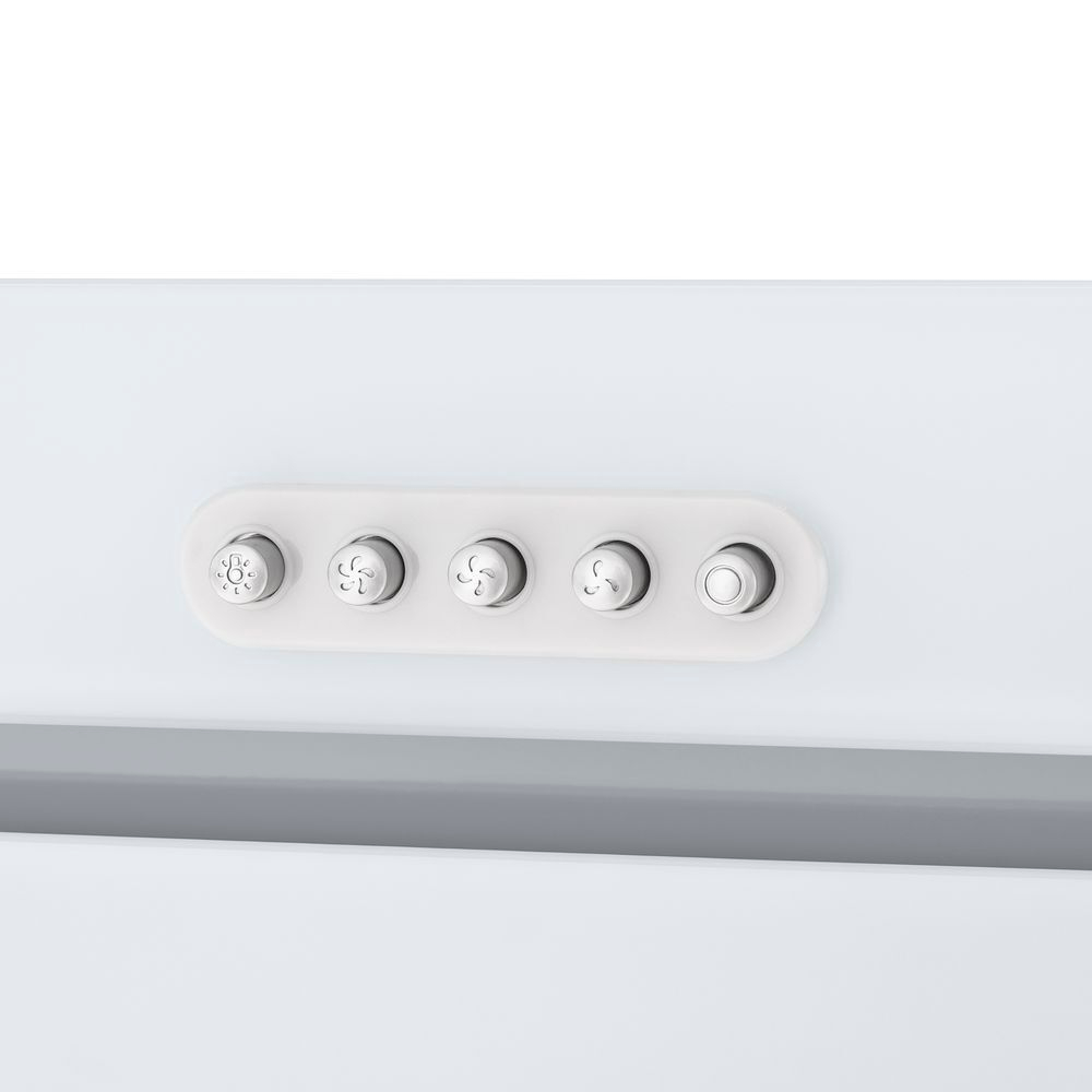 Кухонная вытяжка HOMSair Crocus Push 52 белый фото 8