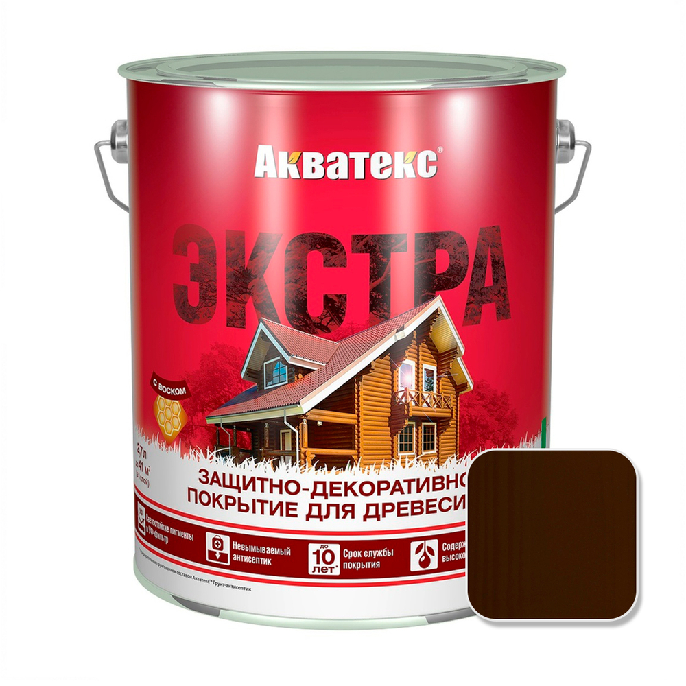 Деревозащита АКВАТЕКС ЭКСТРА Палисандр New 2,7л