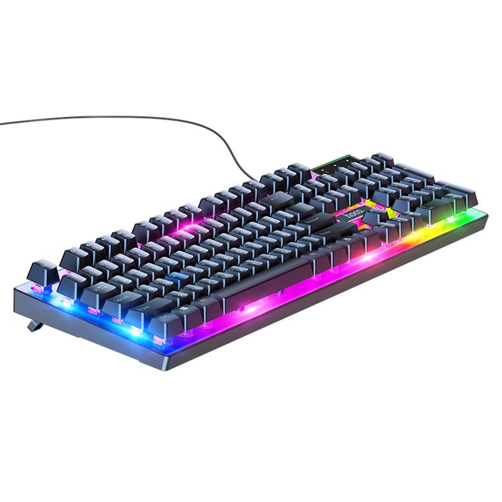 Игровая клавиатура и мышь световая HOCO GM18 , черный
