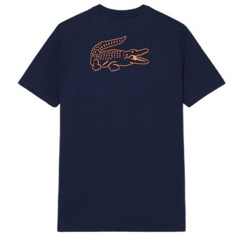 Мужская теннисная футболка Lacoste Ultra Dry Sport - navy blue
