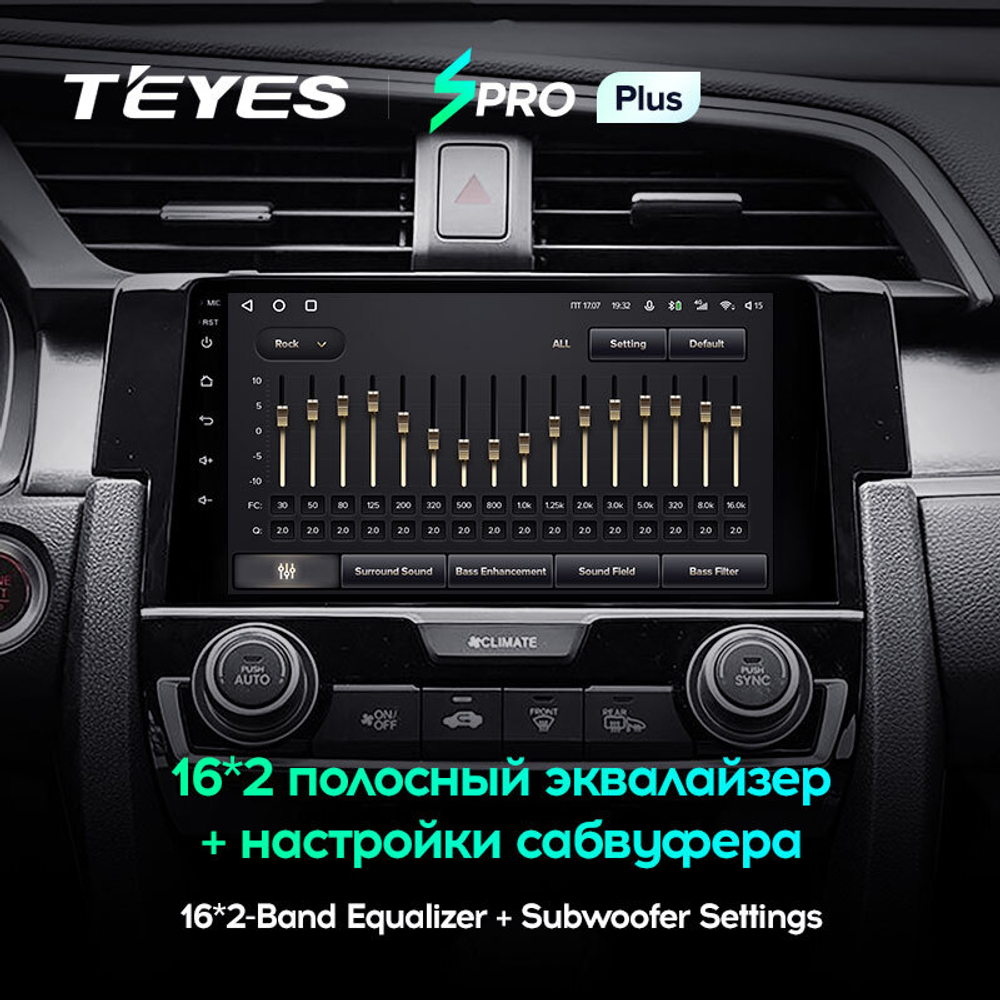 Teyes SPRO Plus 9" для Honda Civic 10 2015-2020