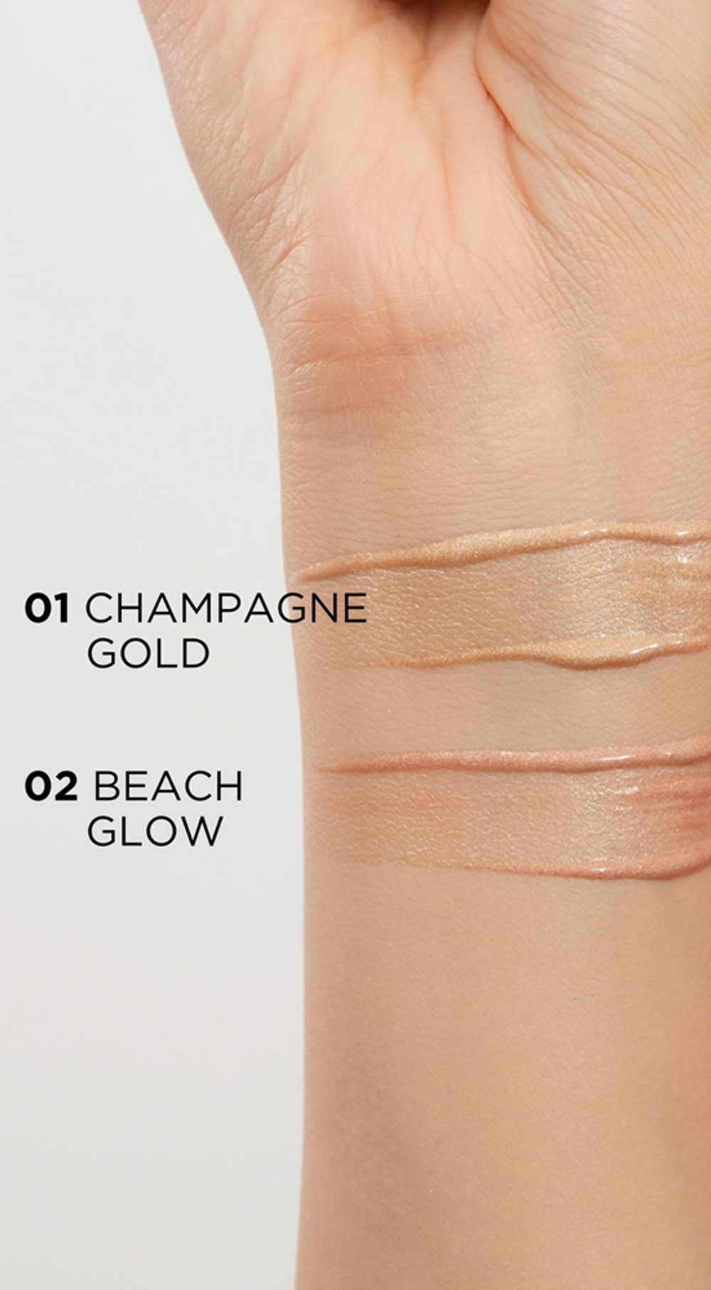 Eveline Cosmetics Variete - Жидкий хайлайтер для лица и тела оттенок 01 Sparkling Wine Gold, 30 ml