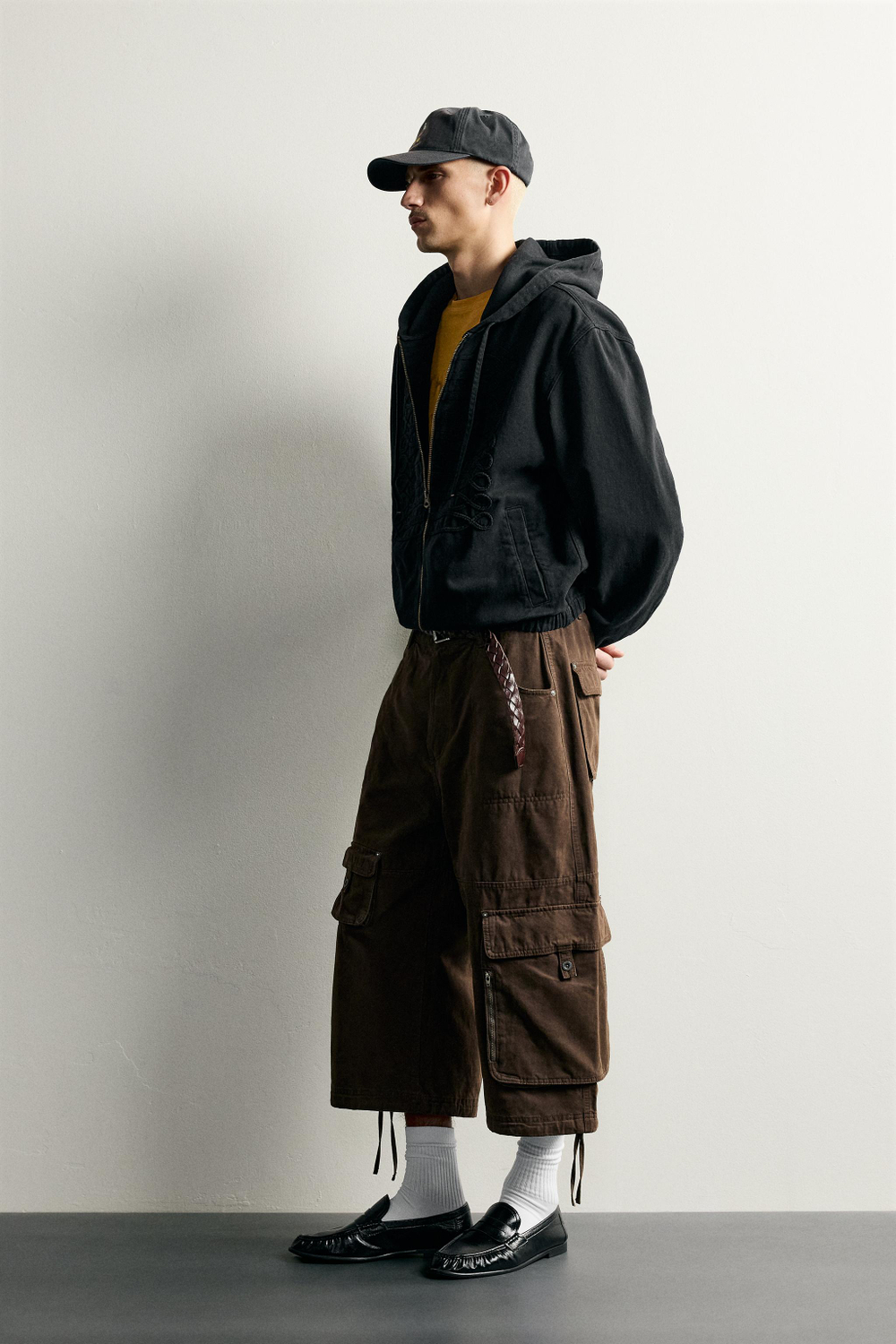 ДЖИНСОВЫЕ ШОРТЫ КАРГО RELAXED FIT — ZARA