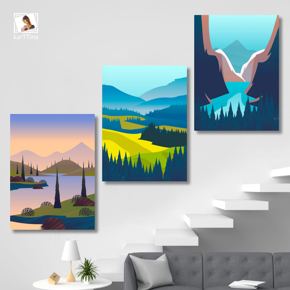 Картина karTTina "ПРИРОДА", 150 см х 70 см