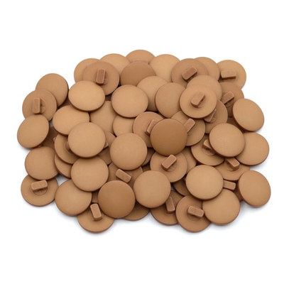 Пуговицы на ножке 24L=15 мм, (Brown (коричневый)) NE68, 72 шт