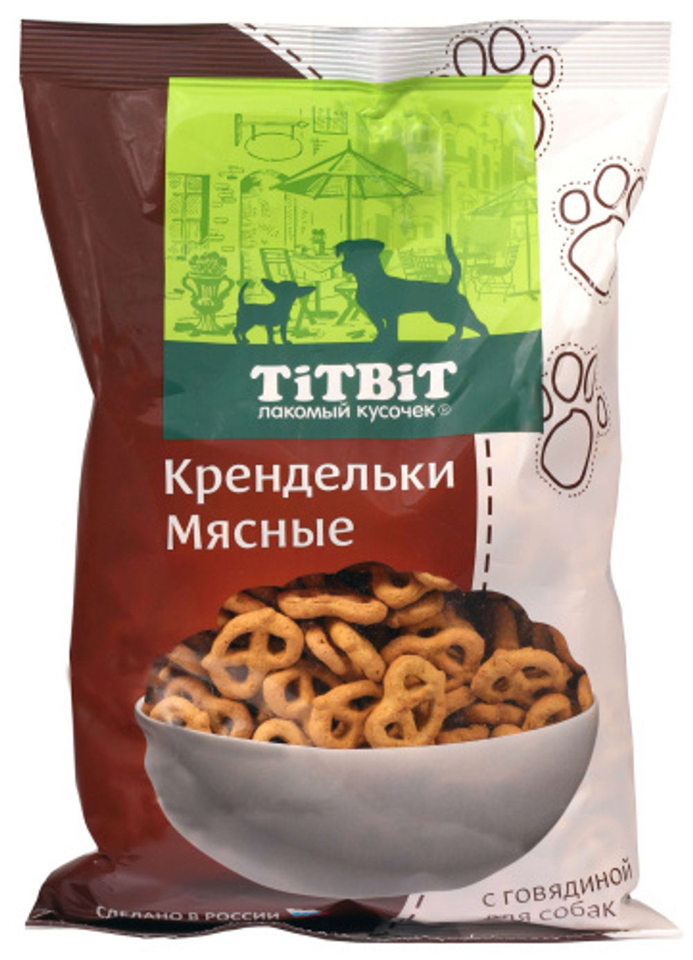 Крендельки TITBIT для собак мясные с говядиной 500 гр