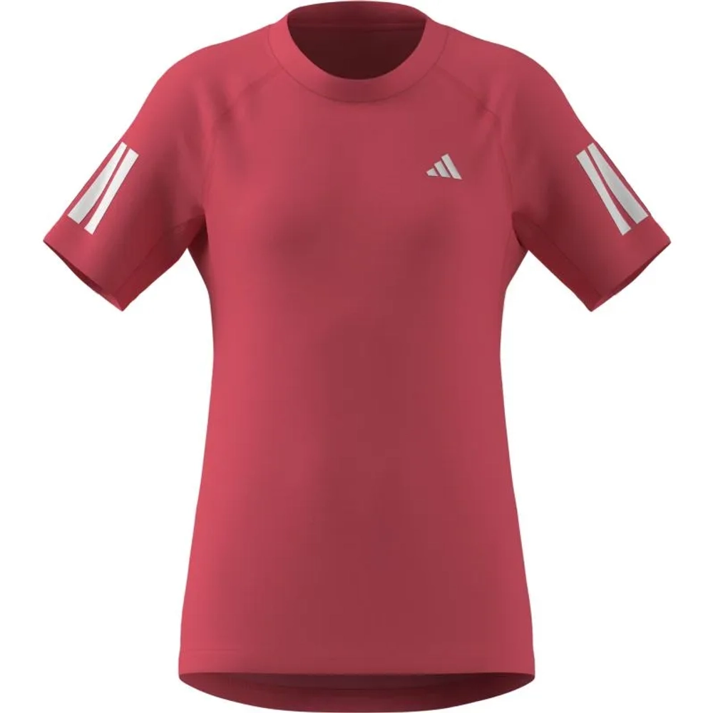 Футболка для девочки теннисная Adidas Girls Club - pure turbo