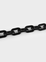 Цепочка для сумки, пластиковая, 31×19 мм, 120 см, цвет чёрный, 76085167