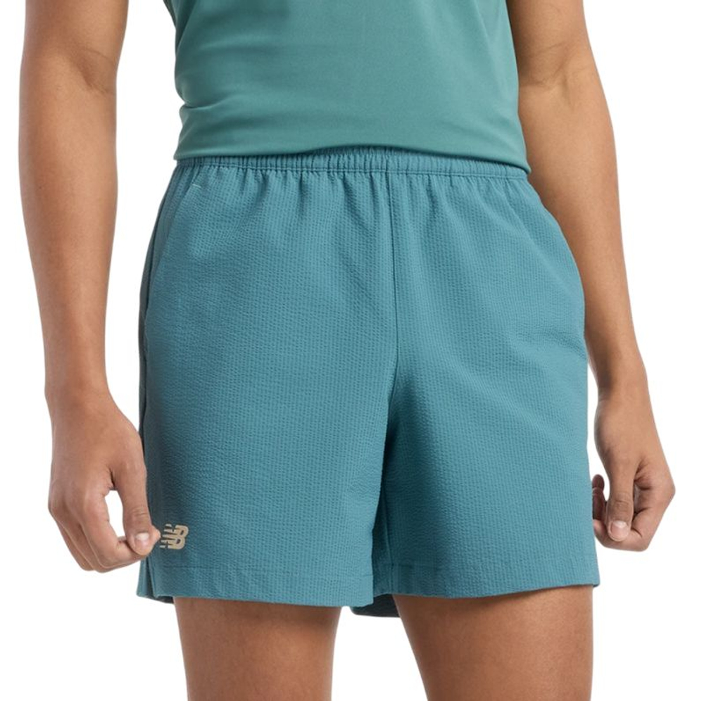 Мужские теннисные шорты New Balance Tournament Seersucker — green