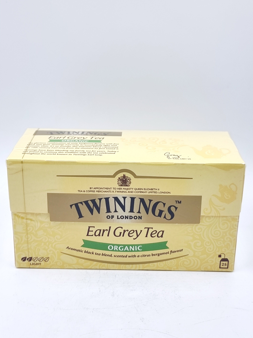 Чай черный Twinings Эрл Грей с бергамотом 25 пакетиков, 50 г (из Финляндии)