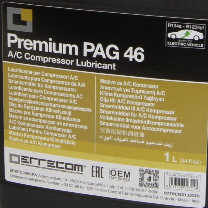 Errecom (PAG-46) Масло синтетическое 1л OL6001.K.P2