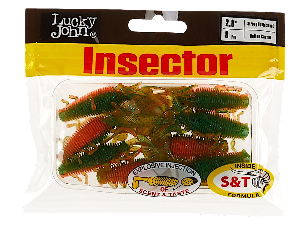 Мягкая приманка Lucky John Inspector 2.8" 70мм 8шт 140184 -