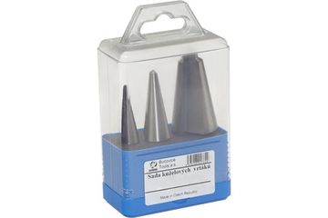 Набор из 3-х конических сверл (№1, 2, 3), Bucovice Tools 541801